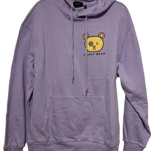 Chemistry Happy Bear Pullover Hoodie Purple Unisex Size Large
